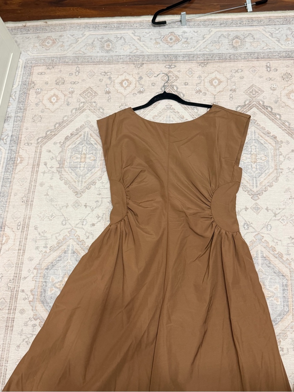 Heyson Women's Brown Cutout Waist A-Line Dress - Picture 2 of 5